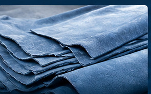 Wet blue calf leather
